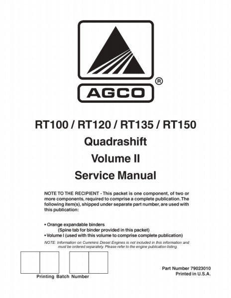 AGCO Workshop Service Repair Manual Download