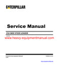 Caterpillar 216 Skid Steer Loader Full Complete Service Repair Manual 4NZ00001-03399