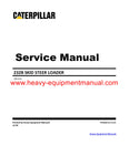 Caterpillar 232B Skid Steer Loader Full Complete Service Repair Manual SCH00001-02474