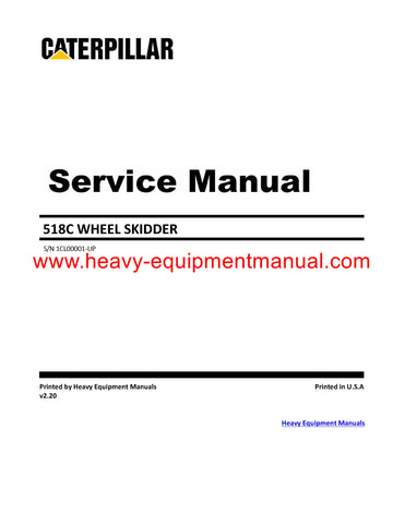 DOWNLOAD CATERPILLAR 518C WHEEL SKIDDER SERVICE REPAIR MANUAL 1CL