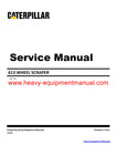 DOWNLOAD CATERPILLAR 613 WHEEL SCRAPER SERVICE REPAIR MANUAL 72M