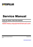 DOWNLOAD CATERPILLAR 623K LRC WHEEL TRACTOR-SCRAPER SERVICE REPAIR MANUAL WTM