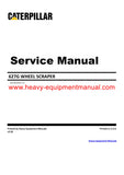 DOWNLOAD CATERPILLAR 627G WHEEL SCRAPER SERVICE REPAIR MANUAL DBZ