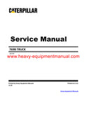 Download Caterpillar 769B Truck Service Repair Manual 99F