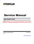 Download Caterpillar 769D Quarry Truck Service Repair Manual 5TR