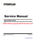 Download Caterpillar 769D Quarry Truck Service Repair Manual 5TR