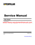 Download Caterpillar 770G Truck Service Repair Manual RMD