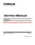 Download Caterpillar 770 Truck Service Repair Manual BZZ