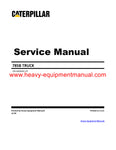 Download Caterpillar 785B Truck Service Repair Manual 6HK