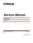 Download Caterpillar 793B Truck Service Repair Manual 1HL