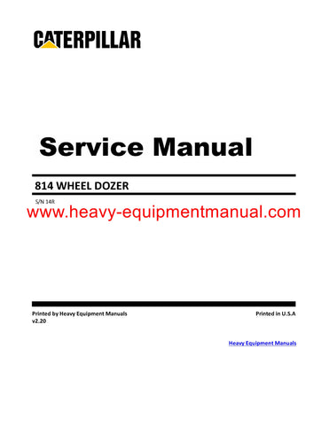 DOWNLOAD CATERPILLAR 814 WHEEL DOZER SERVICE REPAIR MANUAL 14R