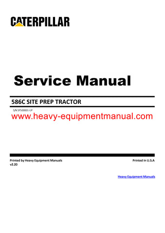 DOWNLOAD CATERPILLAR 586C SITE PREP TRACTOR SERVICE REPAIR MANUAL SP5