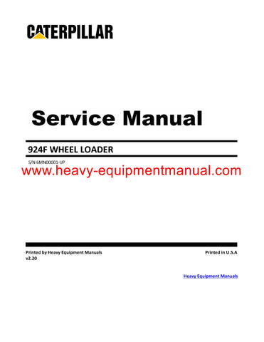 DOWNLOAD CATERPILLAR 924F WHEEL LOADER SERVICE REPAIR MANUAL 6MN