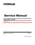 Caterpillar 962G WHEEL LOADER Full Complete Service Repair Manual 7BW