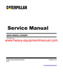 Caterpillar 962H WHEEL LOADER Full Complete Service Repair Manual J6J