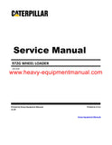 Caterpillar 972G WHEEL LOADER Full Complete Service Repair Manual AAW