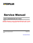 DOWNLOAD CATERPILLAR AE40 II UNDERGROUND ART TRUCK SERVICE REPAIR MANUAL BLW