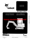 PDF Bobcat 220 Excavator Service Repair Manual 15001