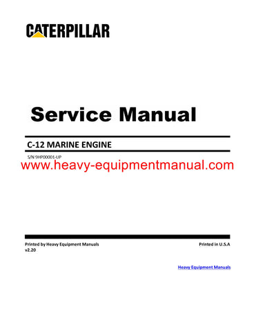 DOWNLOAD CATERPILLAR C-12 MARINE ENGINE SERVICE REPAIR MANUAL 9HP