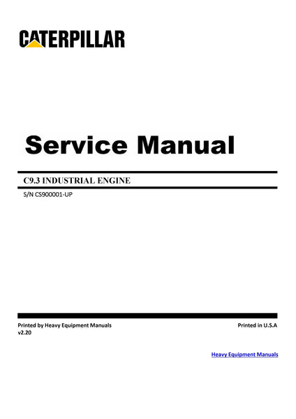 Download Caterpillar C9.3 INDUSTRIAL ENGINE Service Repair Manual CS9 ...