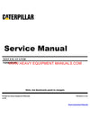 DOWNLOAD CATERPILLAR M315F EXCAVATOR SERVICE REPAIR MANUAL F4D