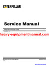 CATERPILLAR 160H MOTOR GRADER SERVICE REPAIR MANUAL ASD00001-UP