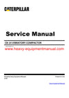 Caterpillar CB-14 VIBRATORY COMPACTOR Full Complete DST Service Repair Manual PDF