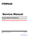 Caterpillar CB 224E VIBRATORY COMPACTOR Full Complete 224 Service Repair Manual PDF