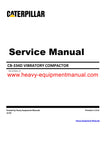 Caterpillar CB 334D VIBRATORY COMPACTOR Full Complete 3JZ Service Repair Manual Pdf