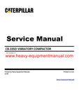 Caterpillar CB 335D VIBRATORY COMPACTOR Full Complete 5PZ Service Repair Manual PDF