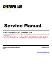 Caterpillar CB 414 VIBRATORY COMPACTOR Full Complete 6KD Service  Repair Manual PDF