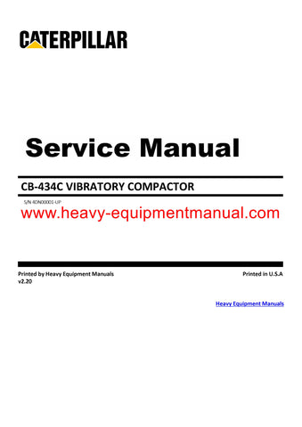 Caterpillar CB 434C VIBRATORY COMPACTOR Full Complete 4DN Service Repair Manual PDF