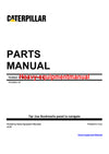 Caterpillar 924HZ Wheel Loader PED Parts Manual 