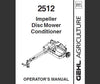 Gehl 2512 Impeller Disc Mower Conditioner Operator’s Manual