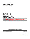 Caterpillar 951B Track Loader Parts Manual 32F00001-UP