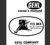 Download Gehl Mix-all 115MX Mixer Operator Manual