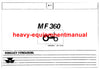 Download Massey Ferguson 360 Tractor Parts Manual