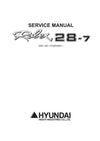 DOWNLOAD Hyundai R28-7 Crawler Excavator Service Repair Manual