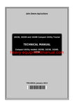 John Deere 1023E 1025R 1026R Compact Utility Tractor Service Repair Technical Manual TM126919