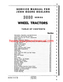 John Deere 3010 Wheel Tractor Download Technical Service Repair Manual PDF SM2041