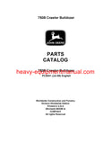 Download John Deere 750B Crawler Bulldozer Parts Manual PC2041