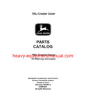 John Deere 750J Crawler Dozer Parts Manual PC10043 (S.N. 141344- )