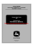 John Deere 990 Compact Utility Tractor Service Repair Technical Manual TM1848