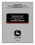 John Deere JS63 JS63C S60H Walk-Behind Rotary Mower Service Repair Technical Manual tm2209