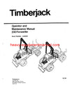 Download John Deere TIMBERJACK 230 FORWARDER AA5258 Operator Manual SN (ENGLISH)