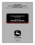 John Deere 7H17 7H19 Commercial Walk-Behind Mowers Model Technical Service Repair Manual TM2133