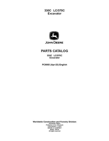 PC9083 - John Deere 330CLC 370C Excavator Parts Manual