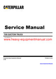 Download Caterpillar 730 Ejector Truck Service Repair Manual B1W