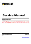 DOWNLOAD CATERPILLAR 548 EXCAVATOR SERVICE REPAIR MANUAL WRA