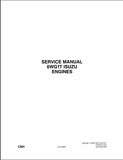 Case ISUZU 6WG1T Engine Workshop Service Repair Manual